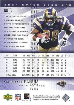 2004 SPx #88 Marshall Faulk Back