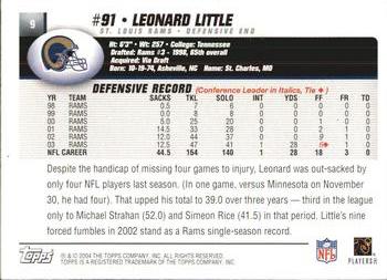 2004 Topps #9 Leonard Little Back