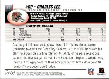 2004 Topps #12 Charles Lee Back