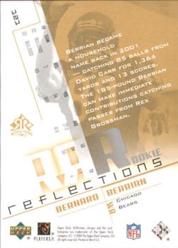 2004 Upper Deck Reflections #121 Bernard Berrian Back