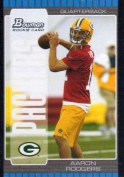 2005 Bowman #112 Aaron Rodgers Front