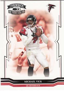 2005 Donruss Throwback Threads #5 Michael Vick Front