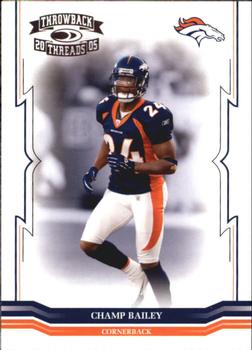 2005 Donruss Throwback Threads #46 Champ Bailey Front