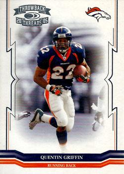 2005 Donruss Throwback Threads #49 Quentin Griffin Front