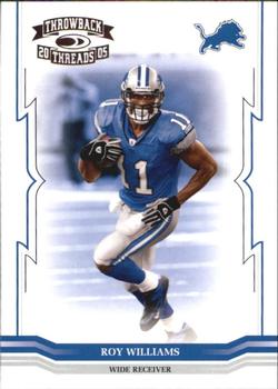 2005 Donruss Throwback Threads #53 Roy Williams Front