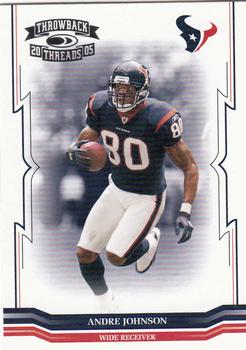 2005 Donruss Throwback Threads #59 Andre Johnson Front