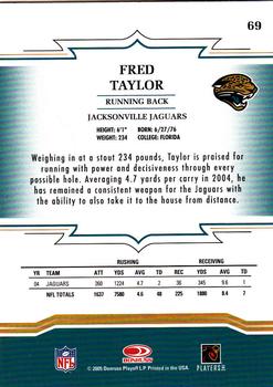 2005 Donruss Throwback Threads #69 Fred Taylor Back