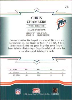 2005 Donruss Throwback Threads #76 Chris Chambers Back