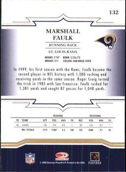 2005 Donruss Throwback Threads #132 Marshall Faulk Back