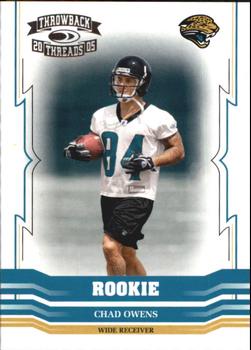2005 Donruss Throwback Threads #184 Chad Owens Front