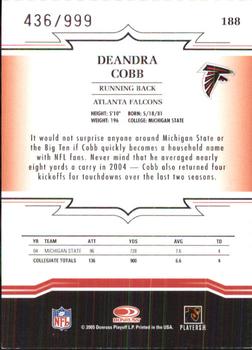 2005 Donruss Throwback Threads #188 Deandra Cobb Back