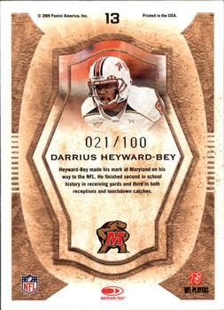 2009 Donruss Threads - College Gridiron Kings Framed Red #13 Darrius Heyward-Bey Back