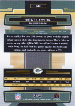 2005 Playoff Absolute Memorabilia #58 Brett Favre Back