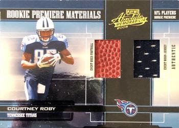 2005 Playoff Absolute Memorabilia #215 Courtney Roby Front