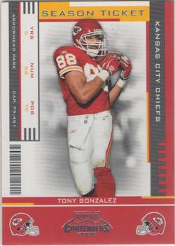 2005 Playoff Contenders #50 Tony Gonzalez Front