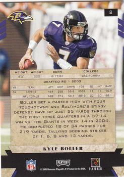 2005 Playoff Honors #8 Kyle Boller Back