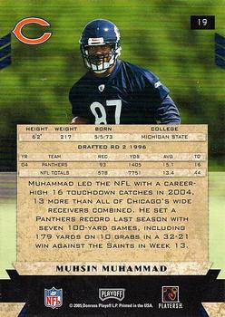 2005 Playoff Honors #19 Muhsin Muhammad Back