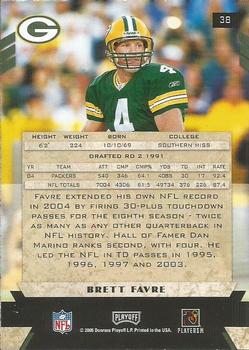 2005 Playoff Honors #38 Brett Favre Back
