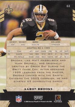 2005 Playoff Honors #62 Aaron Brooks Back