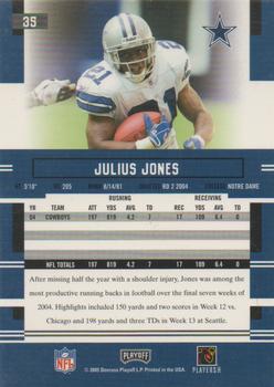 2005 Playoff Prestige #35 Julius Jones Back