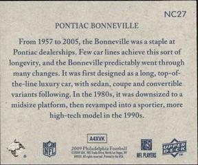 2009 Philadelphia - National Chicle #NC27 Pontiac Bonneville Back