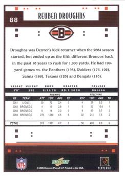 2005 Score #88 Reuben Droughns Back