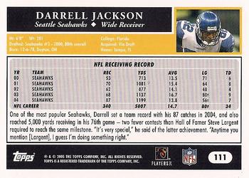 2005 Topps #111 Darrell Jackson Back