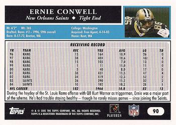2005 Topps #90 Ernie Conwell Back