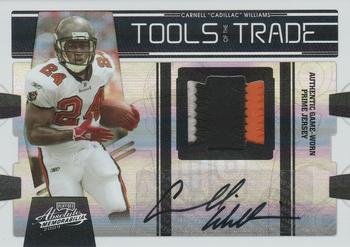 2009 Playoff Absolute Memorabilia - Tools of the Trade Material Autographs Black Spectrum #49 Carnell 