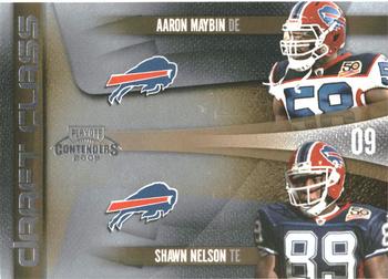 2009 Playoff Contenders - Draft Class #1 Aaron Maybin / Shawn Nelson Front