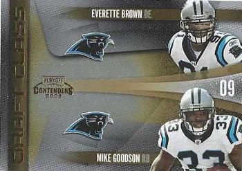 2009 Playoff Contenders - Draft Class Gold #2 Everette Brown / Mike Goodson Front