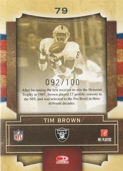 2009 Playoff Contenders - Legendary Contenders Gold #79 Tim Brown Back