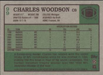 2005 Topps Heritage #99 Charles Woodson Back