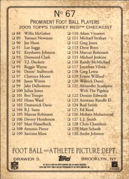 2005 Topps Turkey Red #67 LaMont Jordan Back