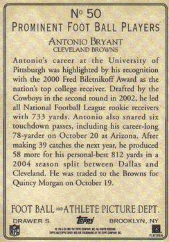 2005 Topps Turkey Red #50 Antonio Bryant Back