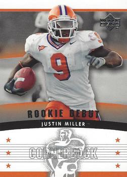 2005 Upper Deck Rookie Debut #163 Justin Miller Front