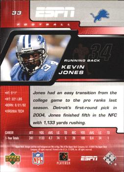 2005 Upper Deck ESPN #33 Kevin Jones Back
