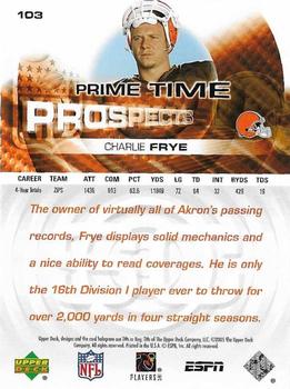 2005 Upper Deck ESPN #103 Charlie Frye Back