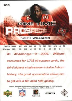 2005 Upper Deck ESPN #108 Carnell Williams Back