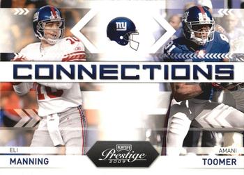 2009 Playoff Prestige - Connections #20 Eli Manning / Amani Toomer Front