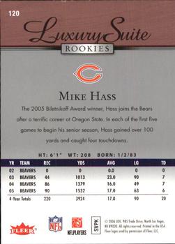 2006 Flair Showcase #120 Mike Hass Back