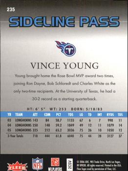 2006 Flair Showcase #235 Vince Young Back