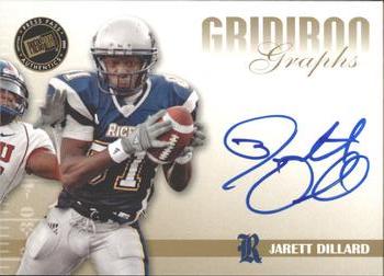 2009 Press Pass SE - Gridiron Graphs Gold #GG-JD2 Jarett Dillard Front