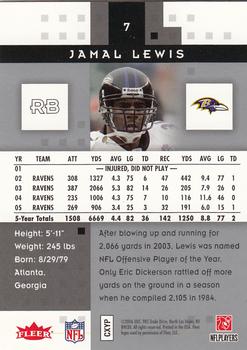 2006 Fleer Hot Prospects #7 Jamal Lewis Back