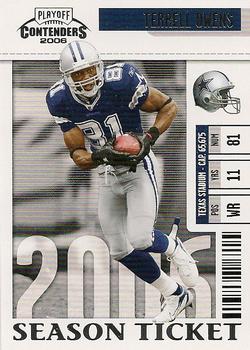 2006 Playoff Contenders #28 Terrell Owens Front
