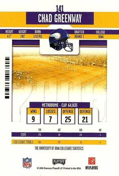 2006 Playoff Contenders #141 Chad Greenway Back