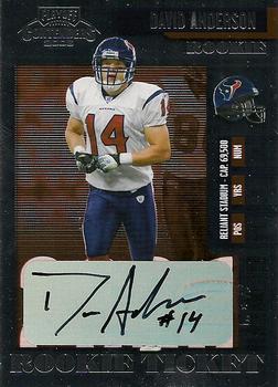 2006 Playoff Contenders #217 David Anderson Front