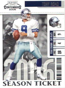 2006 Playoff Contenders #25 Tony Romo Front