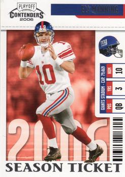 2006 Playoff Contenders #64 Eli Manning Front