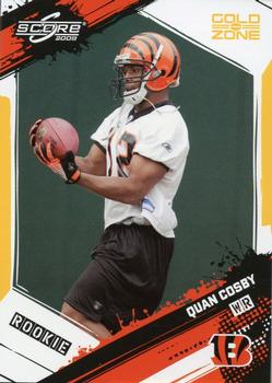 2009 Score - Gold Zone #384 Quan Cosby Front